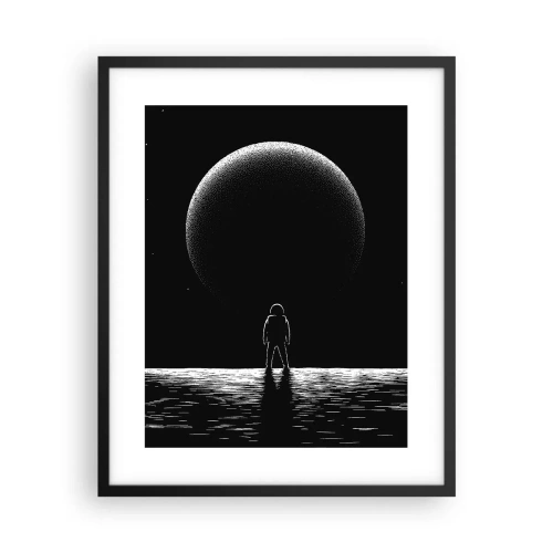 Affiche dans un cadre noir - Poster - Face à face - 40x50 cm