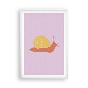 Affiche dans un cadre blanc - Poster - Il n'y a pas d'urgence - 61x91 cm