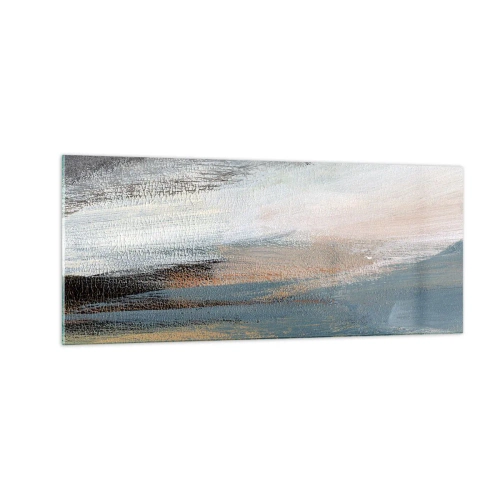 Impression sur verre - Image sur verre - Abstraction : paysage nordique - 100x40 cm