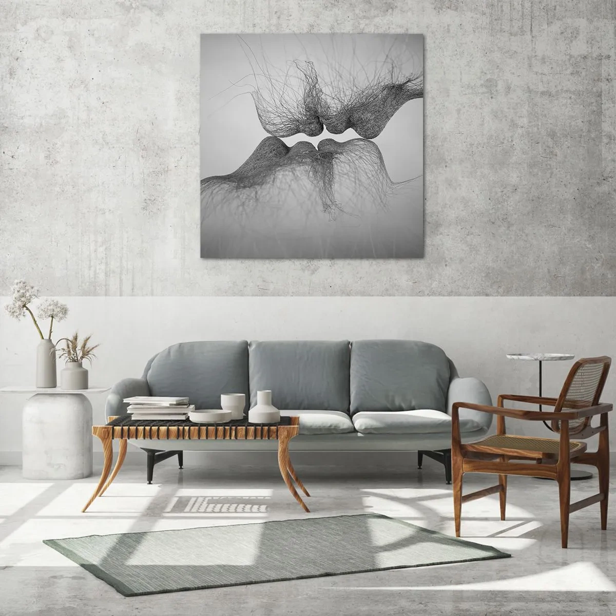 Impression sur verre - Image sur verre - La bise du vent - 60x60 cm