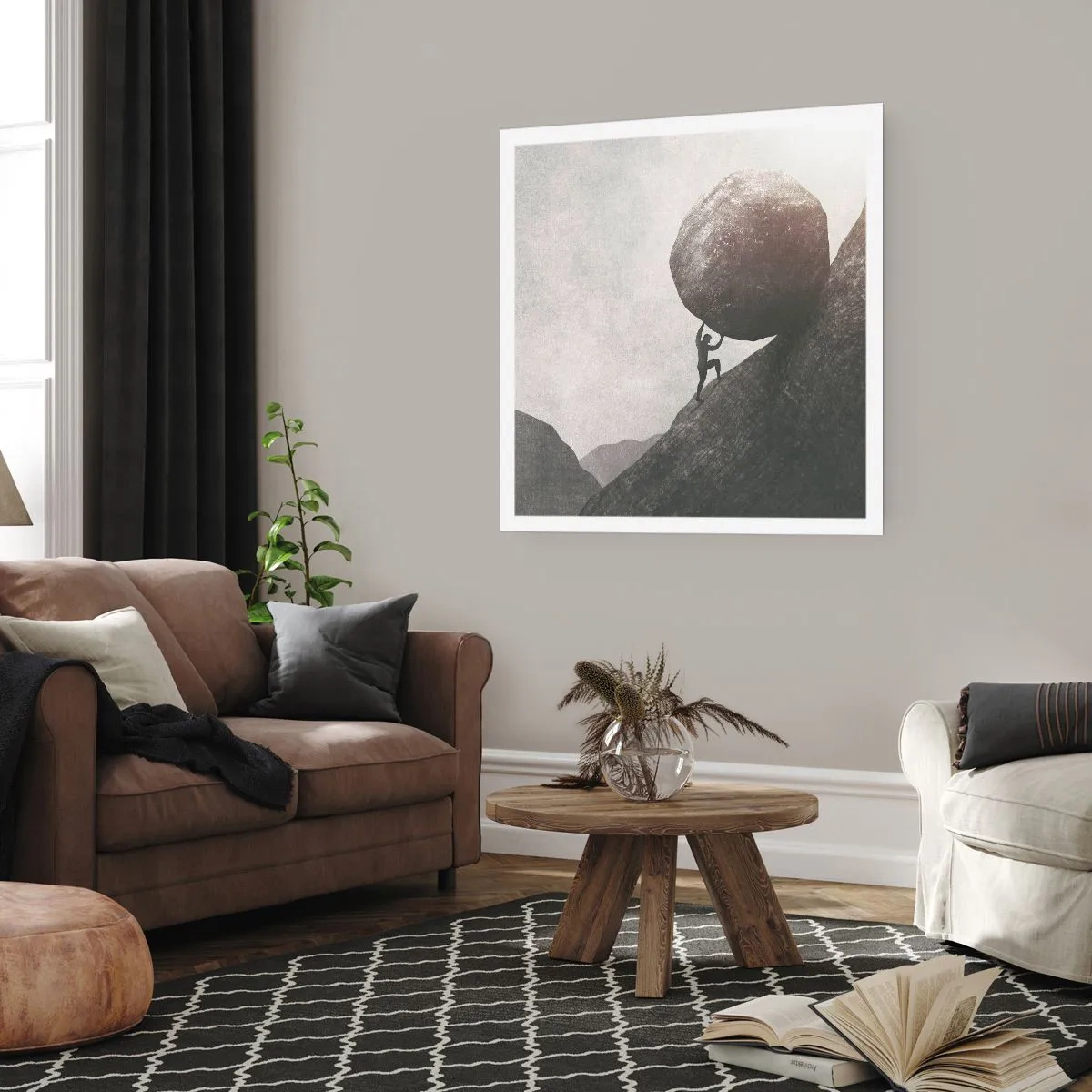 Affiche - Poster - Je crois contre tout espoir - 30x30 cm