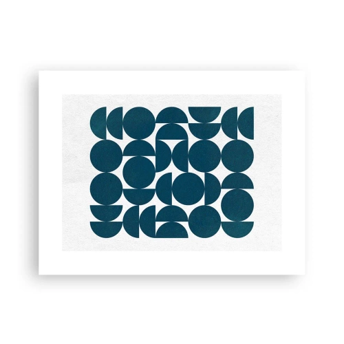 Affiche - Poster - Cercles et demi-cercles - 40x30 cm