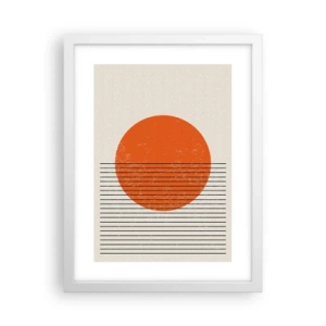 Affiche dans un cadre blanc - Poster - Toujours le soleil - 30x40 cm