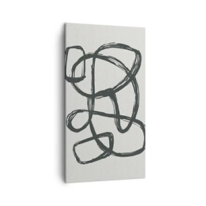 Impression sur toile - Image sur toile - Abstraction en boucle - 45x80 cm