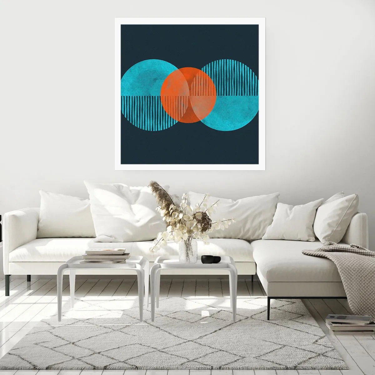 Affiche - Poster - Composition symétrique - 30x30 cm