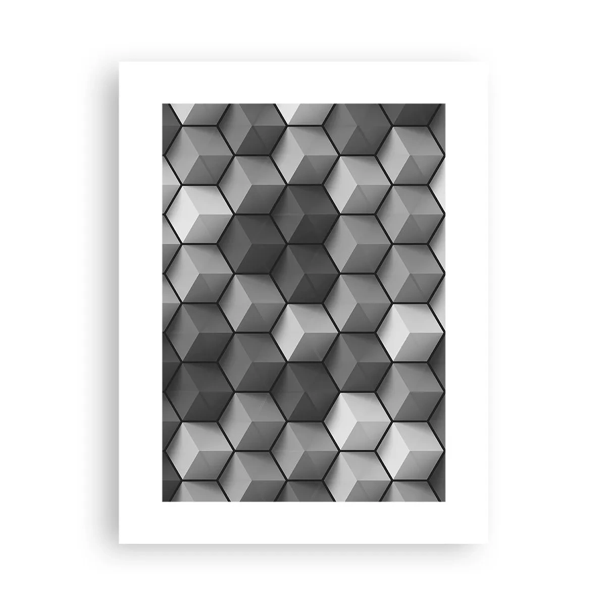 Affiche - Poster - Puzzle cubiste - 30x40 cm