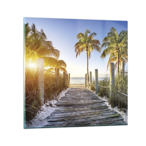 Impression sur verre - Image sur verre - Directement au paradis - 30x30 cm