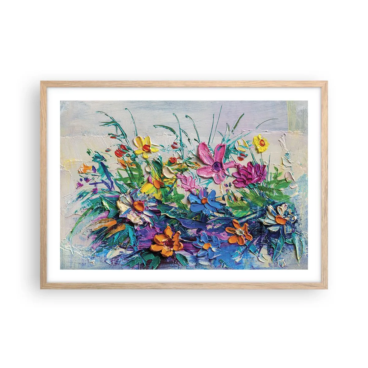 Affiche dans un chêne clair - Poster - Absolument pas une nature morte - 70x50 cm