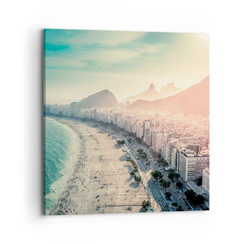 Impression sur toile - Image sur toile - Vacances éternelles à Rio - 70x70 cm