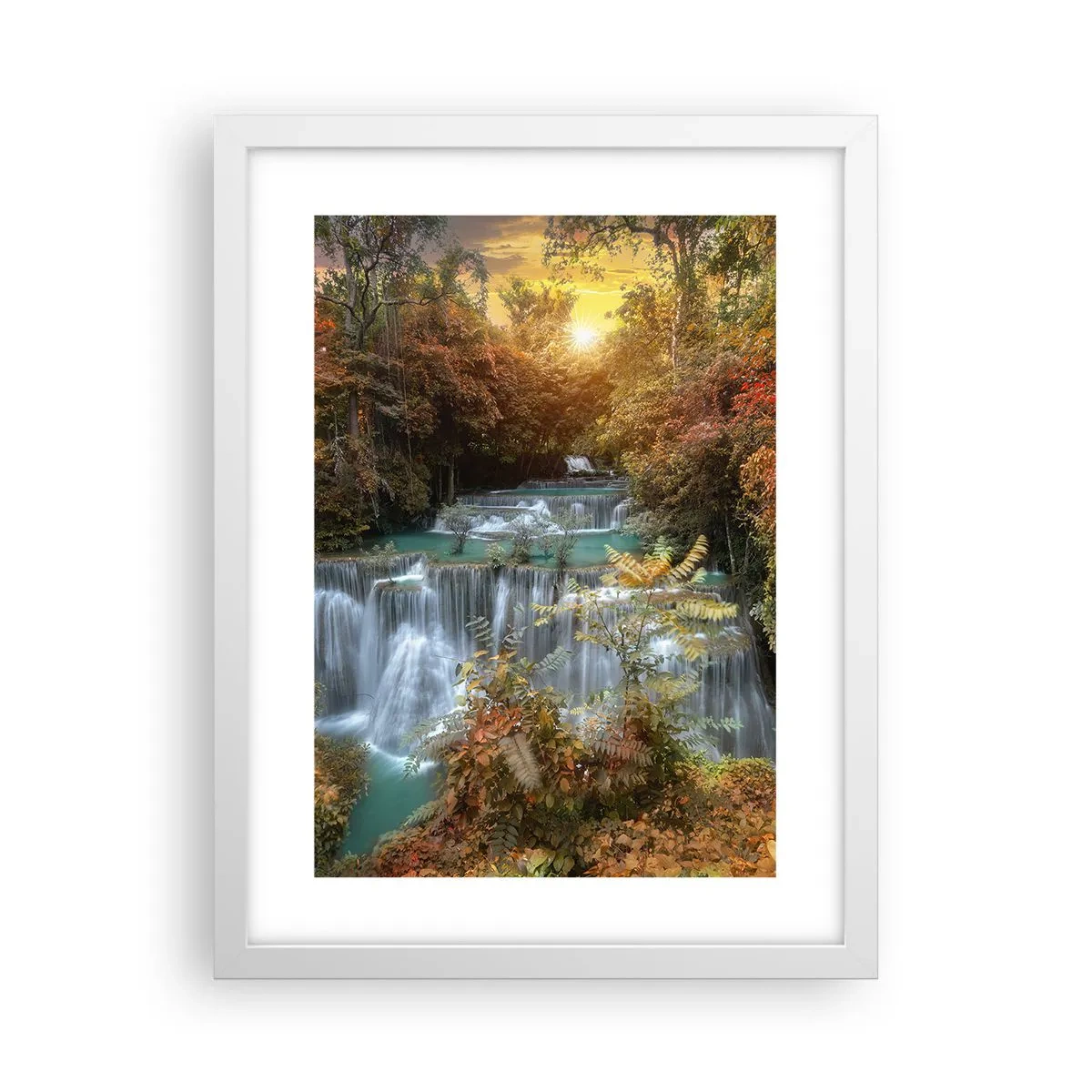 Affiche dans un cadre blanc - Poster - Trésor caché de la forêt - 30x40 cm