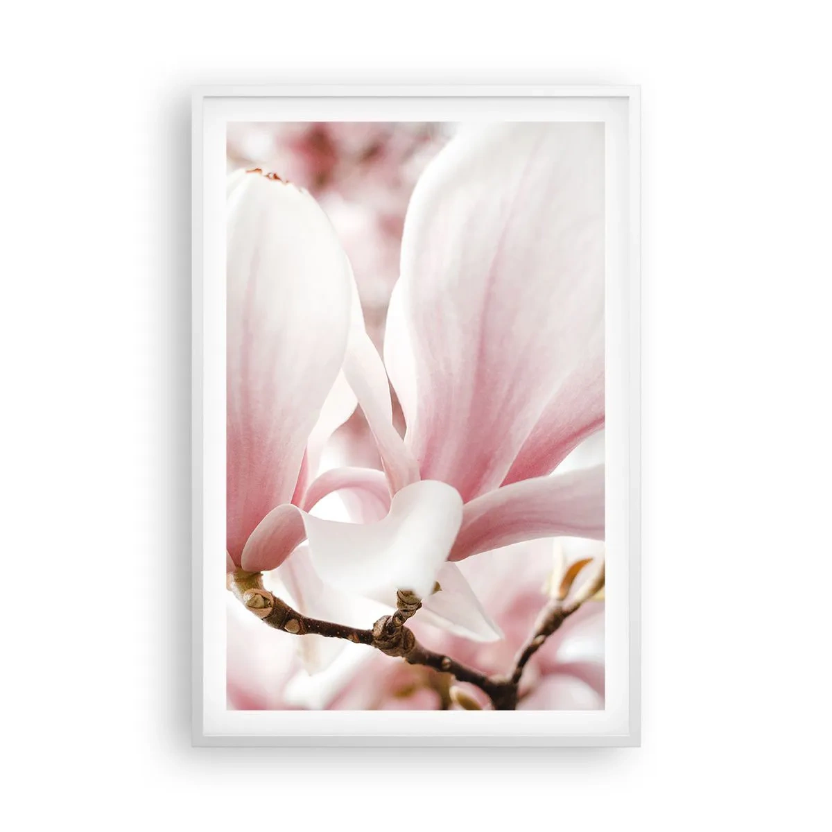 Affiche dans un cadre blanc - Poster - Abondance de tendresse - 61x91 cm