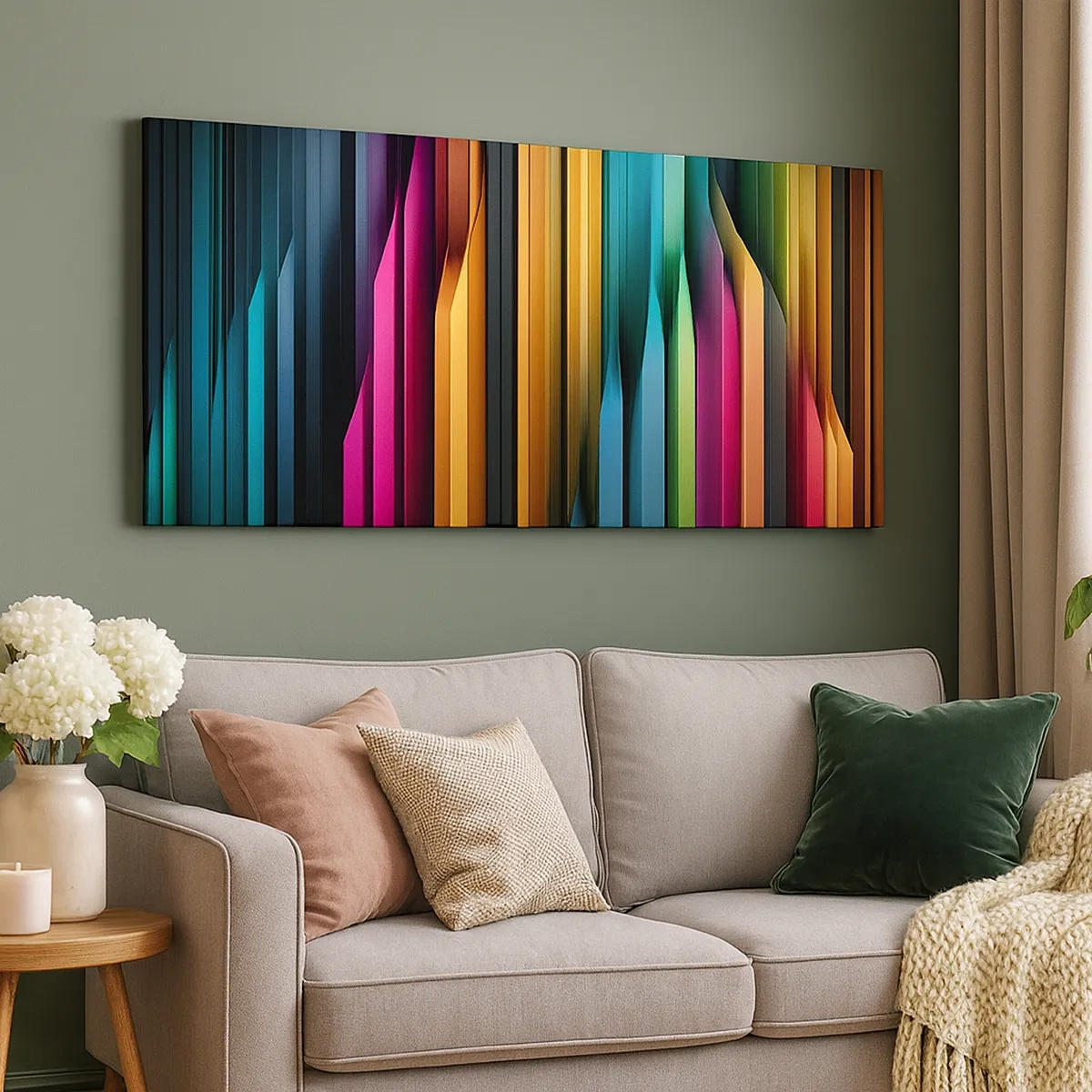 Impression sur toile - Image sur toile - Un organe de lumière - 30x30 cm