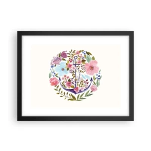 Affiche dans un cadre noir - Poster - Le beau rêve du marin - 40x30 cm