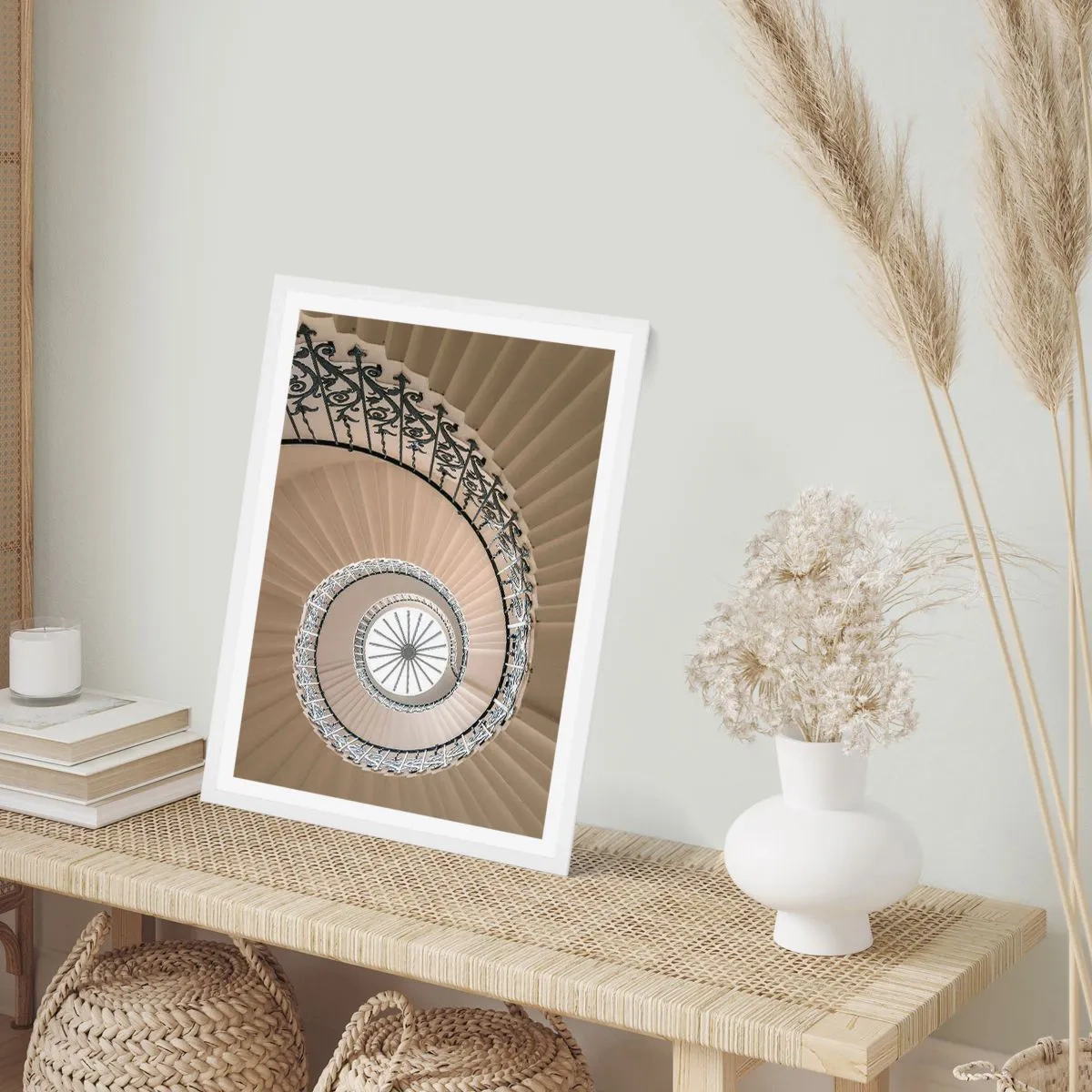 Affiche dans un cadre blanc - Poster - À l'intérieur de la coquille - 40x50 cm