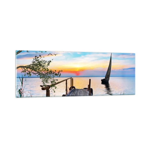 Impression sur verre - Image sur verre - Bonsoir! - 90x30 cm