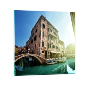 Impression sur verre - Image sur verre - Venise - Amore Moi - 70x70 cm