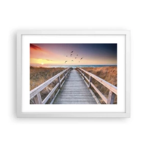 Affiche dans un cadre blanc - Poster - Envol des espaces - 40x30 cm