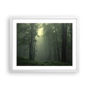 Affiche dans un cadre blanc - Poster - Avant qu'il ne se réveille - 50x40 cm