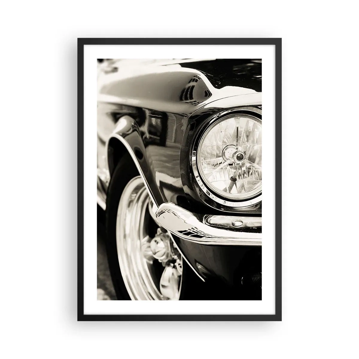 Affiche dans un cadre noir - Poster - Brillance permanente - 50x70 cm