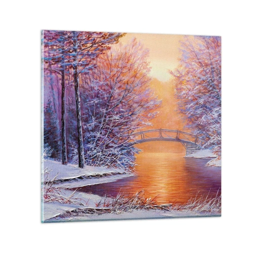 Impression sur verre - Image sur verre - On se rencontre ici - 40x40 cm