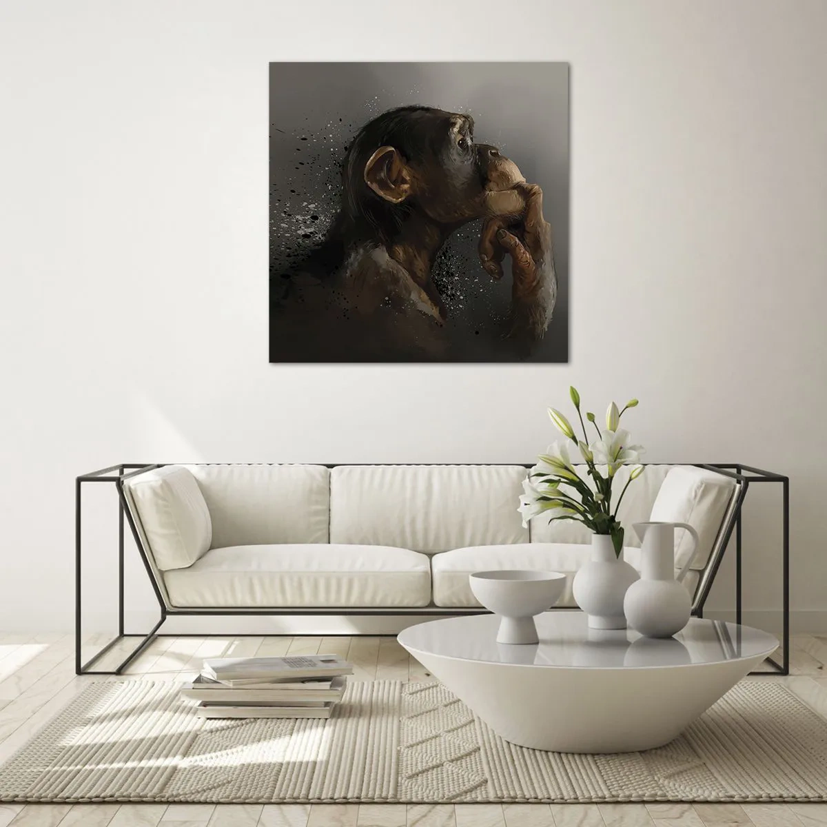 Impression sur verre - Image sur verre - Certainement un penseur - 30x30 cm