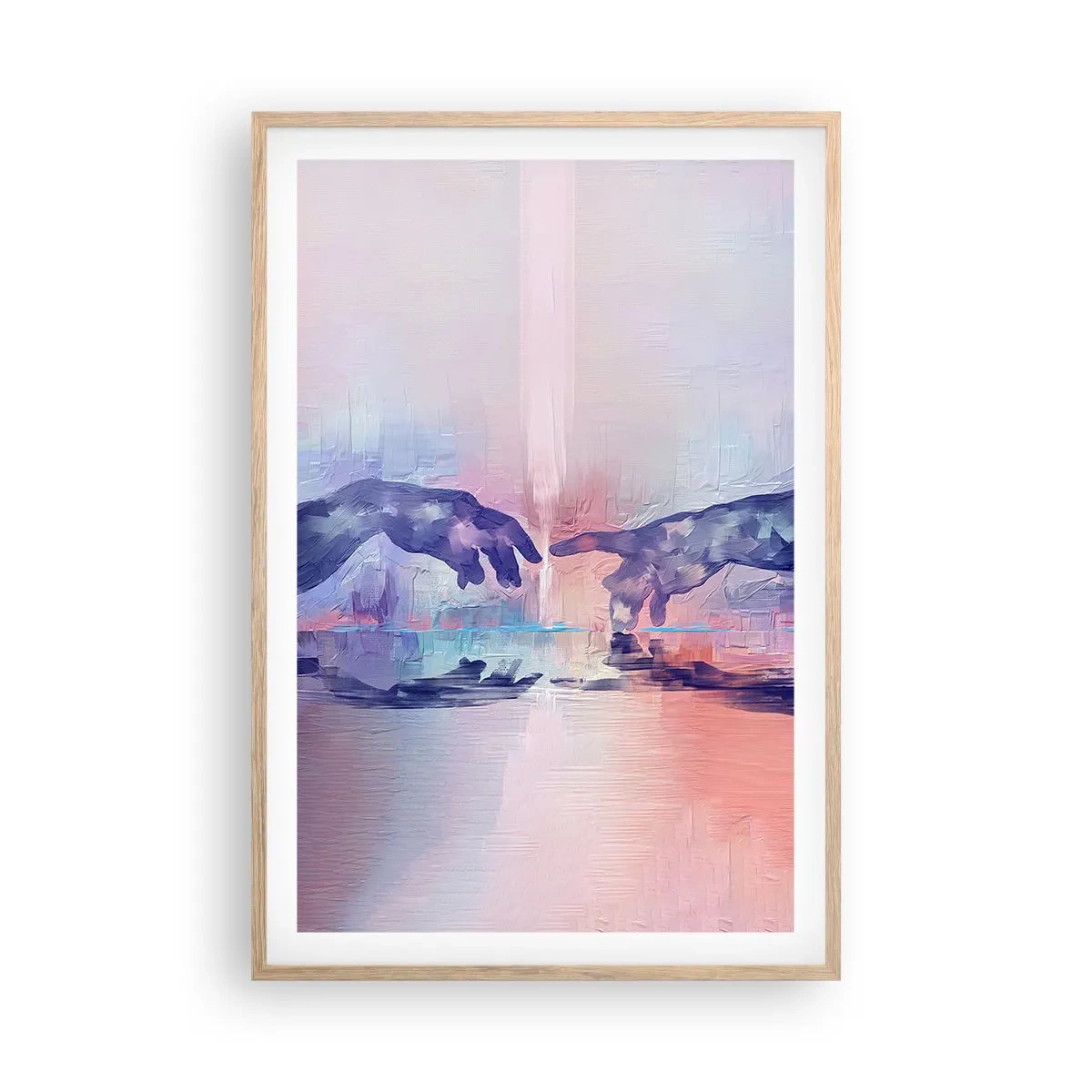 Affiche dans un chêne clair - Poster - Divine étincelle de vie - 61x91 cm