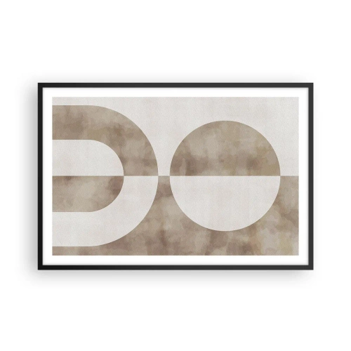 Affiche dans un cadre noir - Poster - Similitudes et différences - 91x61 cm