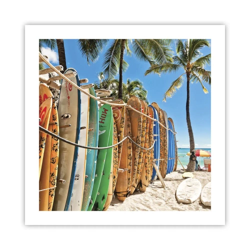 Affiche - Poster - Jeux ensoleillés - 50x50 cm