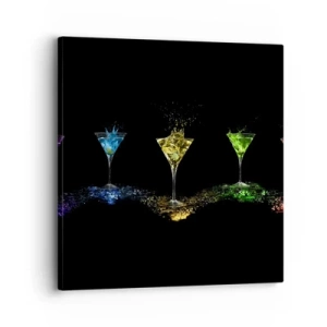 Impression sur toile - Image sur toile - Couleurs de joie en verre de cristal - 30x30 cm