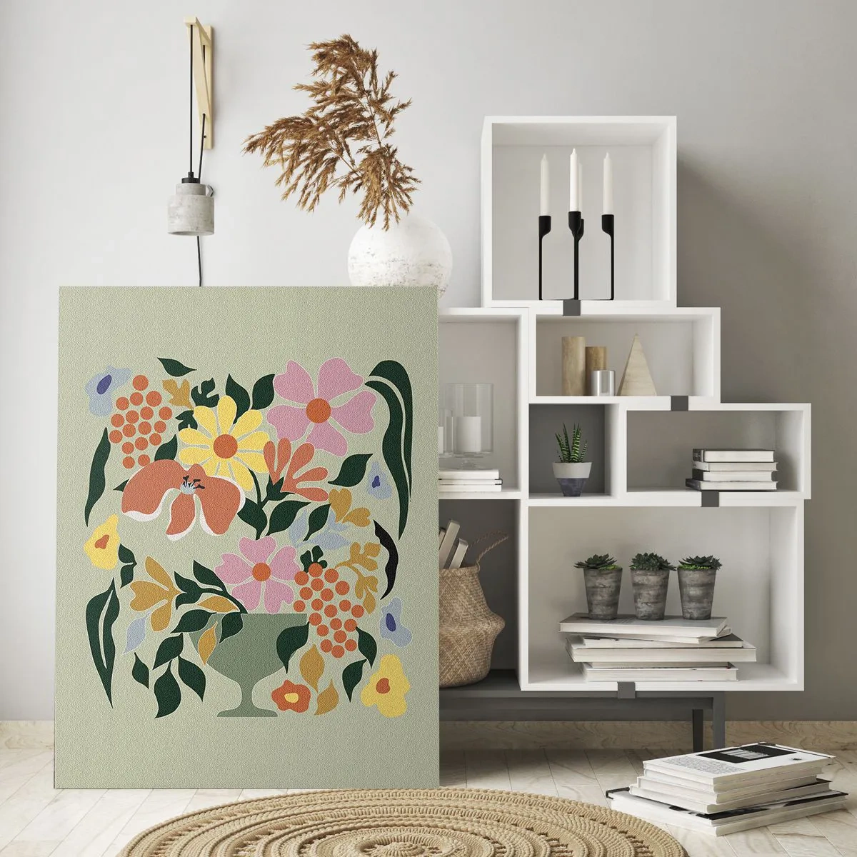 Impression sur verre - Image sur verre - Un bouquet plein de vie - 70x100 cm