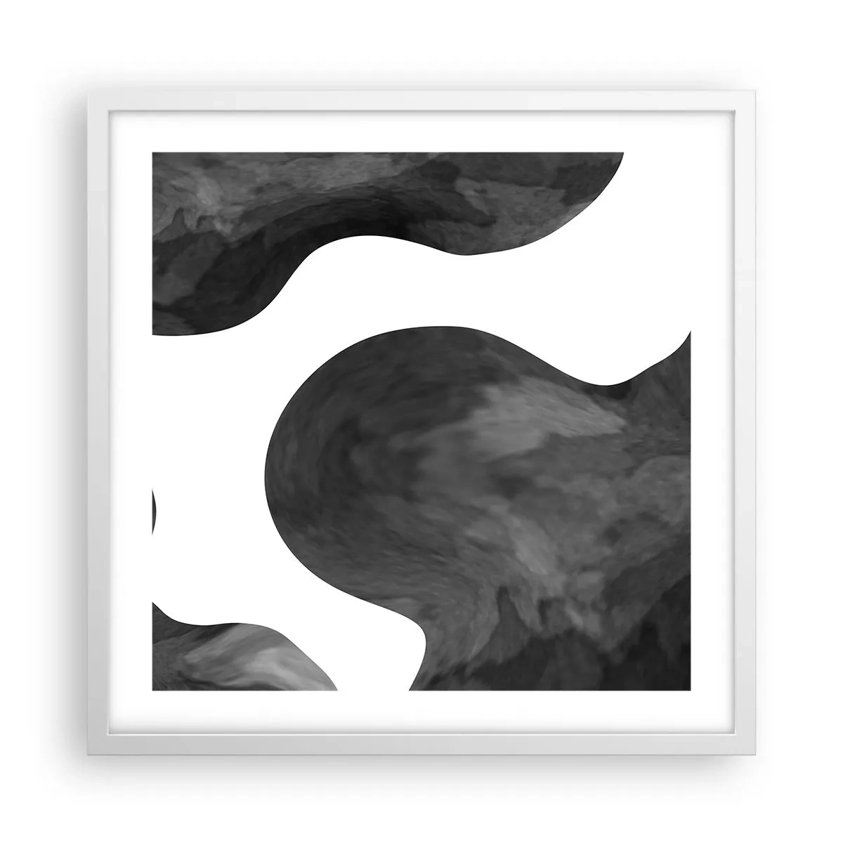 Affiche dans un cadre blanc - Poster - La route du lait - 50x50 cm