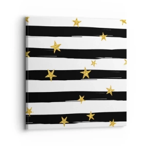 Impression sur toile - Image sur toile - Nous sommes tous nés sous une bonne étoile - 30x30 cm