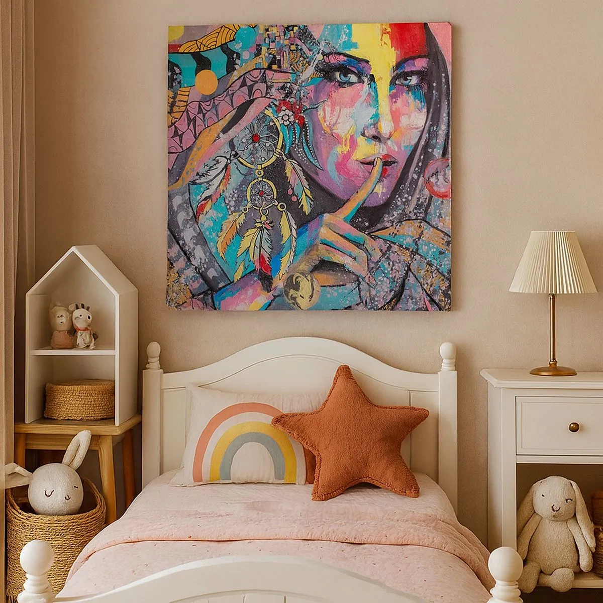 Impression sur toile - Image sur toile - Taisez-vous jusqu'à ce que vous compreniez - 30x30 cm