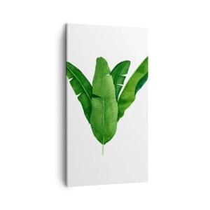 Impression sur toile - Image sur toile - Symétrie verte - 45x80 cm