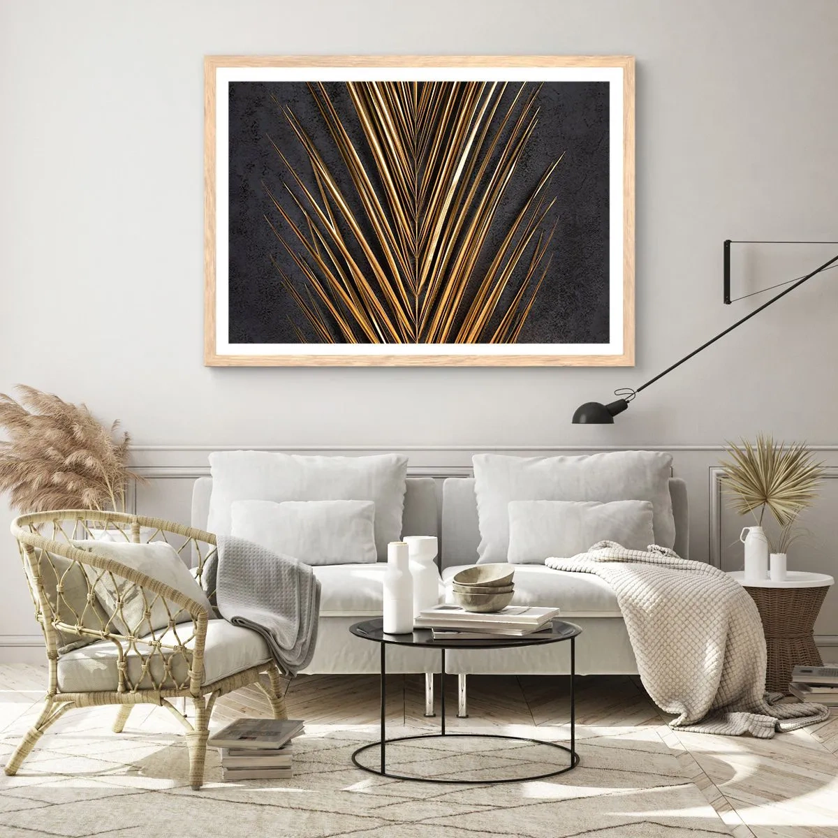 Affiche dans un chêne clair - Poster - L'or des tropiques - 40x30 cm