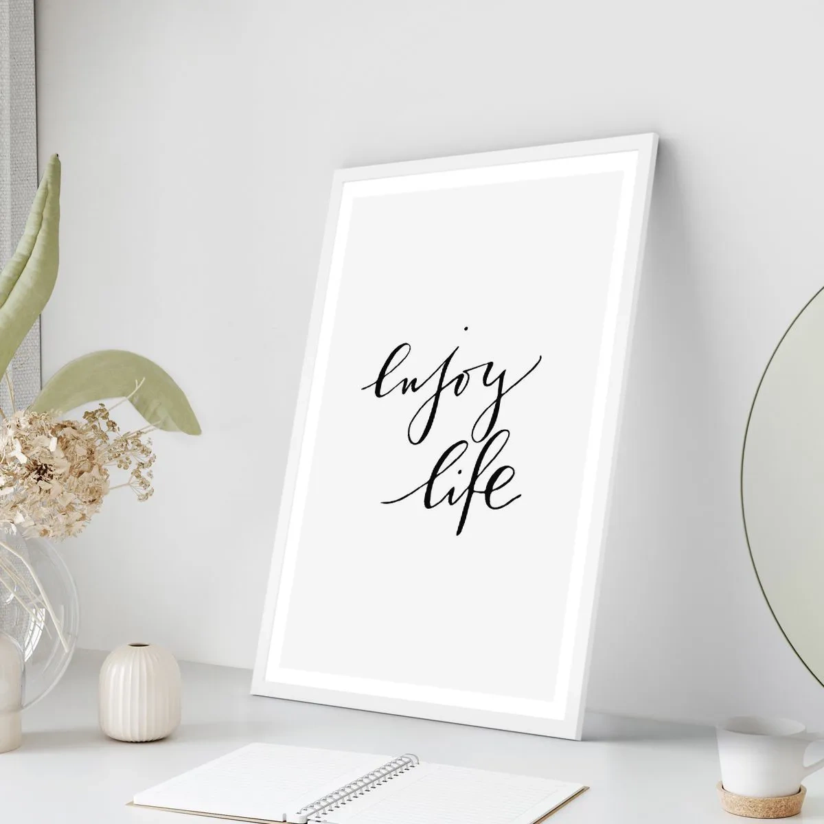 Affiche dans un cadre blanc - Poster - Rien à ajouter.... - 70x100 cm