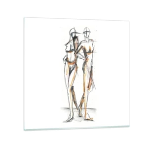 Impression sur verre - Image sur verre - Étude de la grâce - 30x30 cm