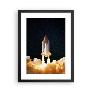 Affiche dans un cadre noir - Poster - Ad astra! - 30x40 cm