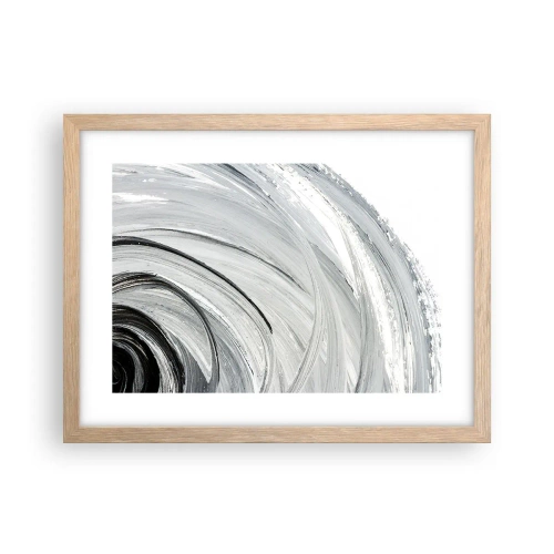 Affiche dans un chêne clair - Poster - Composition orbitale - 40x30 cm