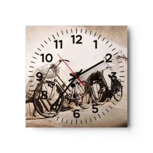 Horloge murale - Pendule murale - Le charme inoubliable du passé - 30x30 cm