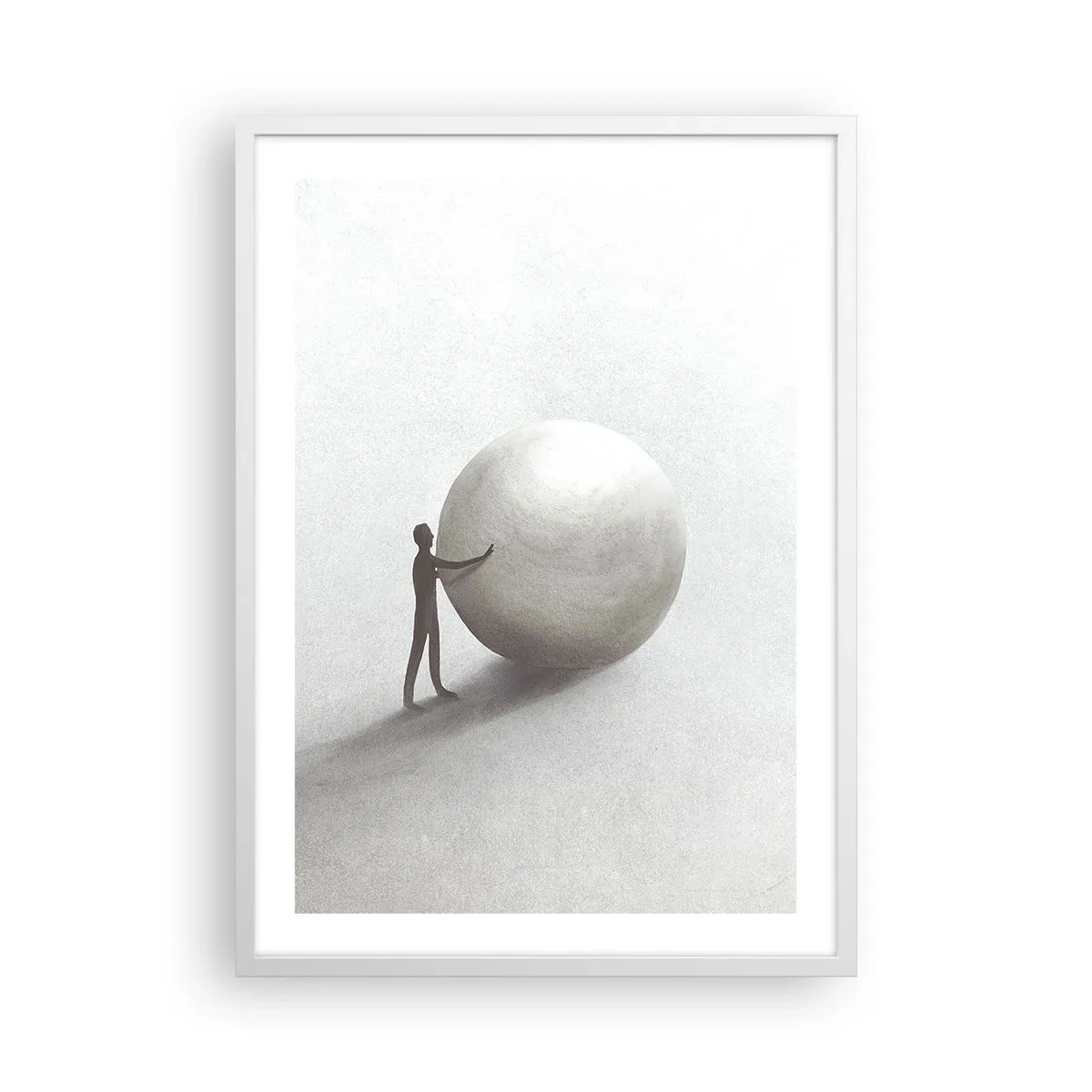 Affiche dans un cadre blanc - Poster - Jeu de la vie - 50x70 cm
