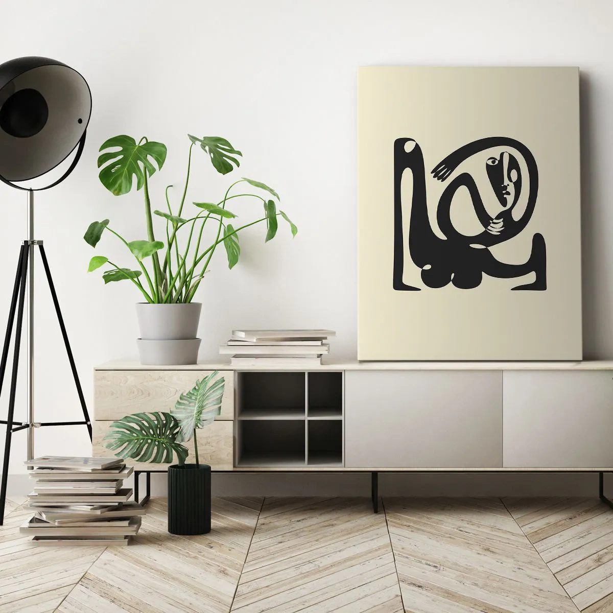 Impression sur toile - Image sur toile - Presque du Picasso - 65x120 cm
