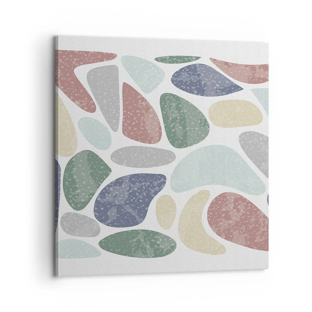 Impression sur toile - Image sur toile - Une mosaïque de couleurs poudrées - 60x60 cm