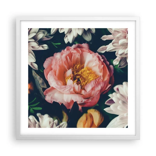 Affiche dans un cadre blanc - Poster - Splendeur baroque - 50x50 cm