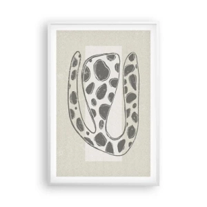 Affiche dans un cadre blanc - Poster - Une étrange créature - 61x91 cm