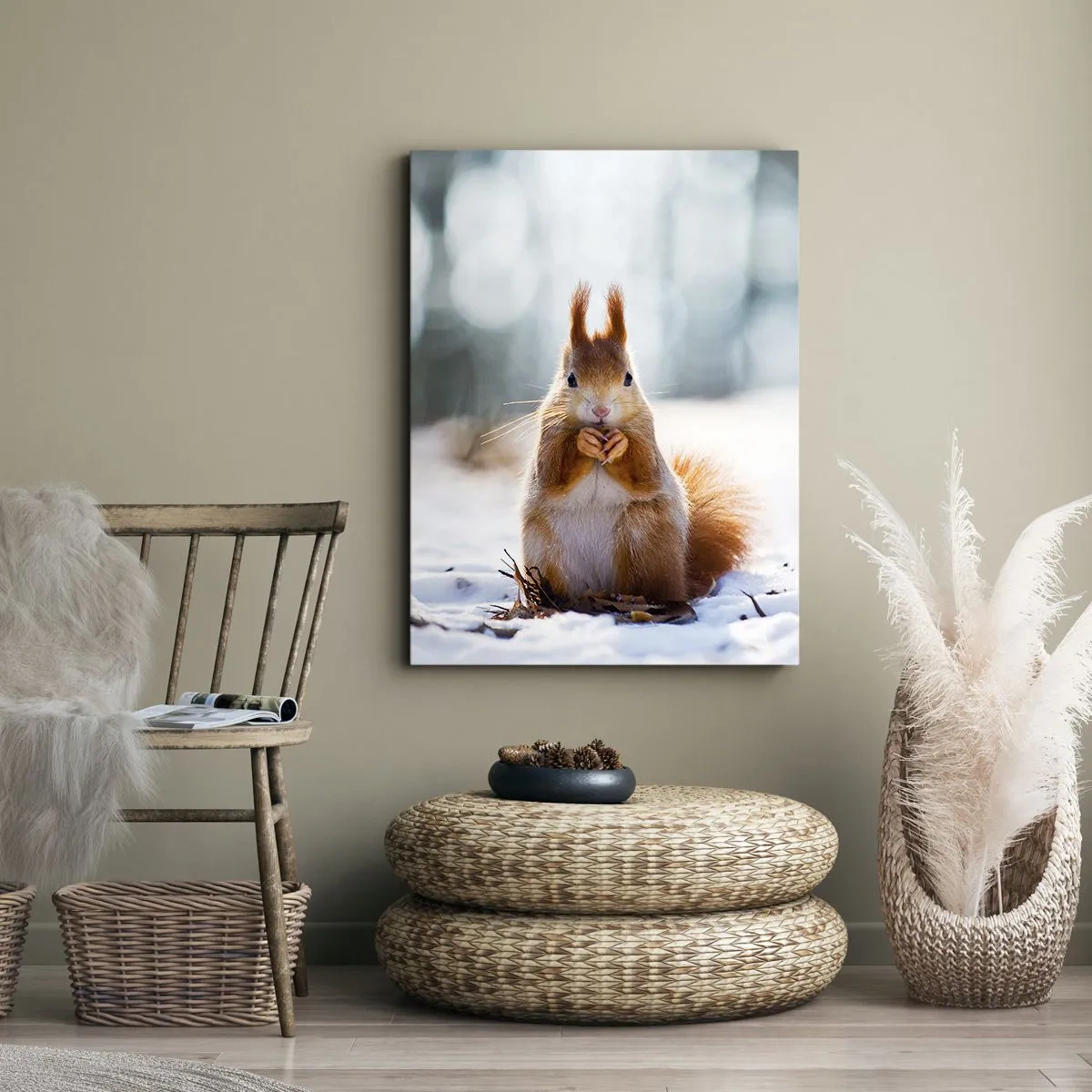 Impression sur toile - Image sur toile - Qu'est ce que tu regardes comme ça? - 55x100 cm