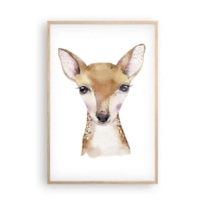 Affiche dans un chêne clair - Poster - L'innocence de la nature - 61x91 cm