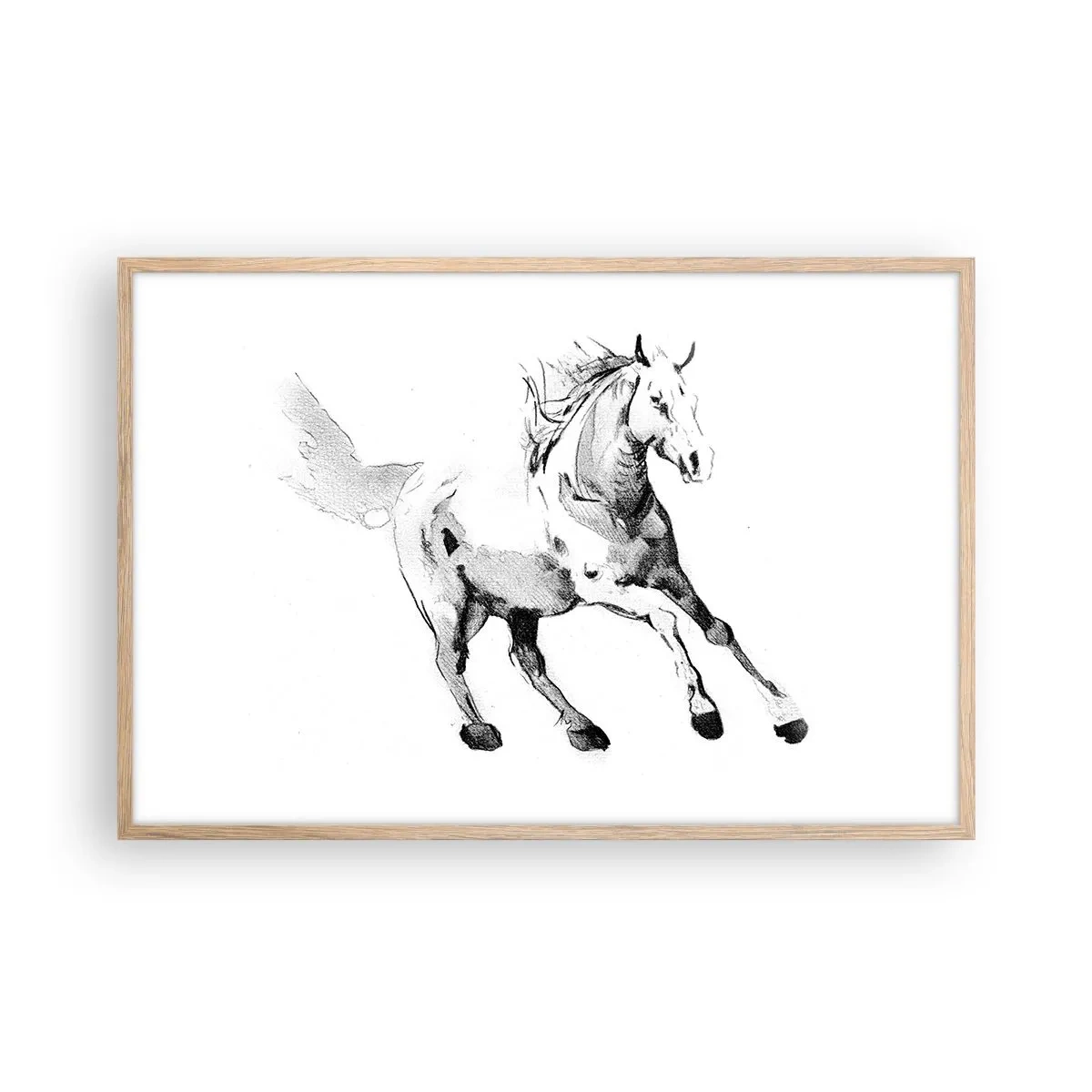 Affiche dans un chêne clair - Poster - Âme indomptée - 91x61 cm