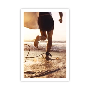 Affiche - Poster - A la rencontre des vagues - 61x91 cm