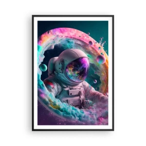 Affiche dans un cadre noir - Poster - porte des étoiles - 70x100 cm